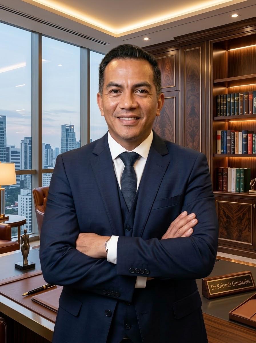 Dr. Roberés Corrêa Guimarães em seu escritório